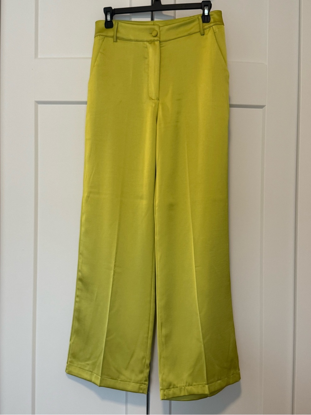 Q2 Lime Green Wide Leg Pants